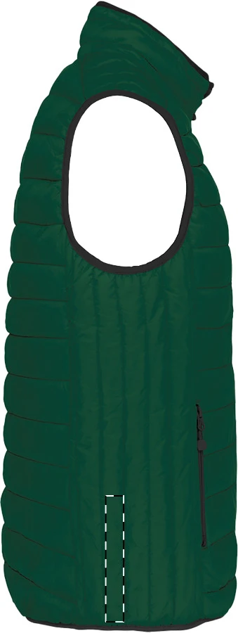 KA6113 zateplená vesta - Kariban – dark green – tlačová plocha – Pravá strana