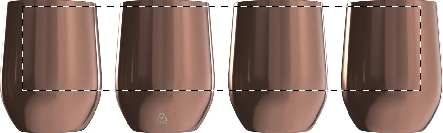 Rebby Oro RSS termohrnček – rose – tlačová plocha – Obal