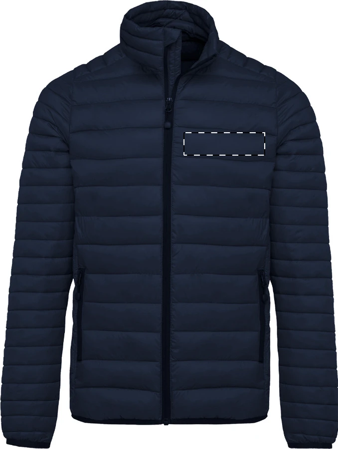 KA6120 zateplená bunda - Kariban – dark blue – tlačová plocha – Ľavá hruď
