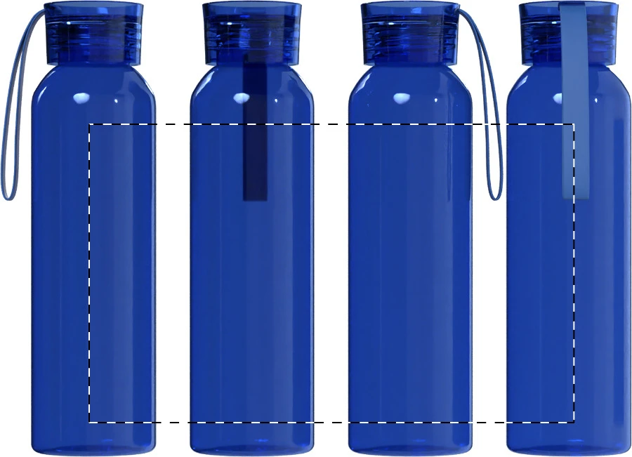 Resip Vitro recyklovaná sklenená fľaša – blue – tlačová plocha – Celoplošná potlač – rotačná sieťotlač