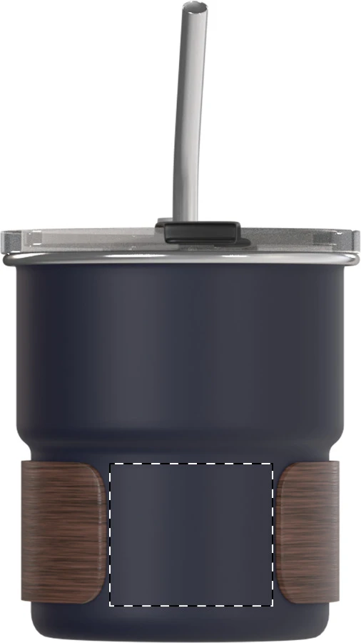Waffee RSS cestovný hrnček – dark blue – tlačová plocha – Zadná strana - spodná časť