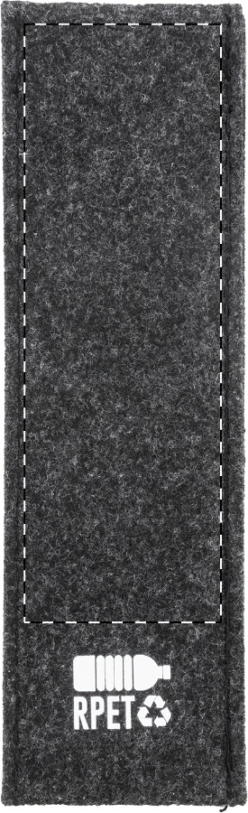 Refelt Pen púzdro na perá z RPET – dark grey – tlačová plocha – Zadná strana