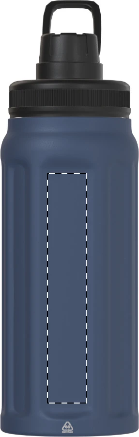Kongma termofľaša RSS – dark blue – tlačová plocha – Predná strana
