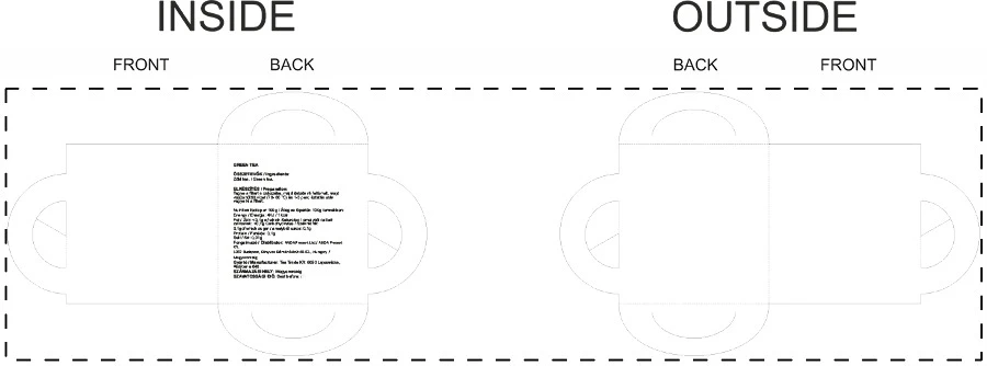 CreaTea Mug vlastné vrecúško čaju, Earl Grey – white – tlačová plocha – Celý povrch