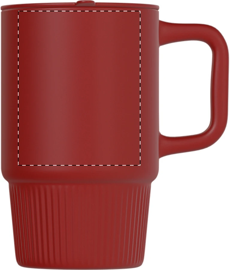 Freyja cestovný hrnček – red – tlačová plocha – Pravák