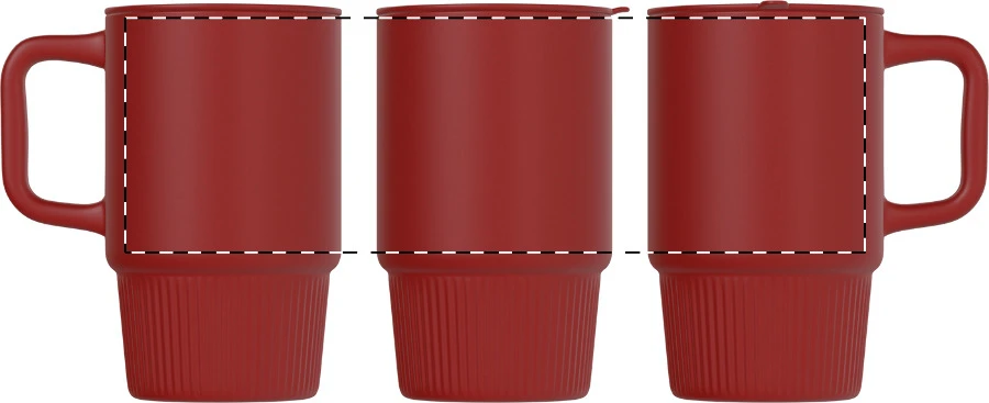 Freyja cestovný hrnček – red – tlačová plocha – Obal