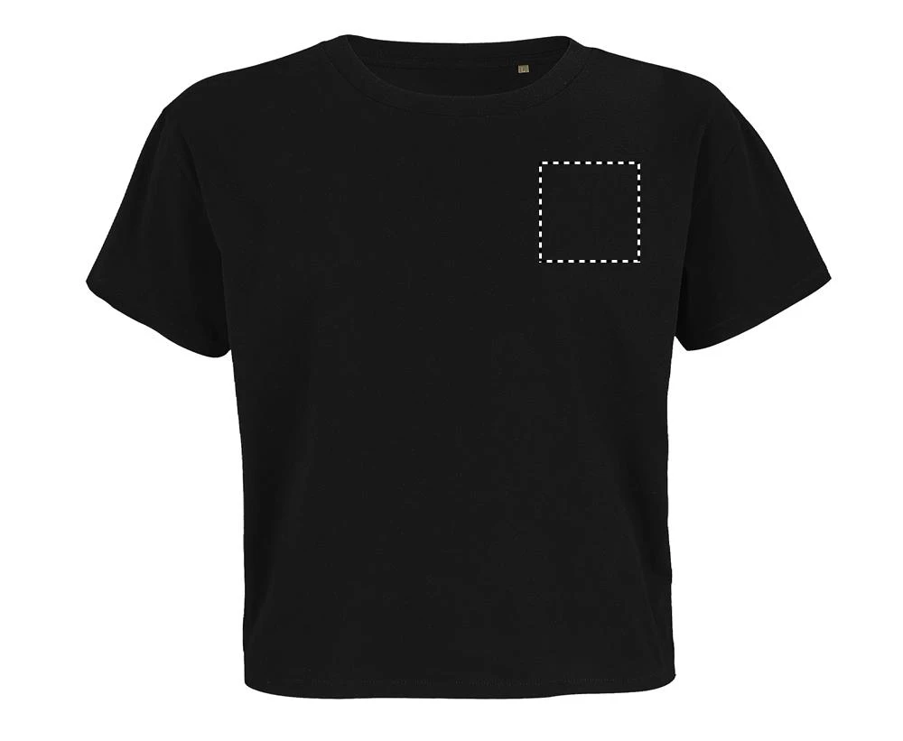 Oversize tričko Legacy - Sol's – deep black – tlačová plocha – Hruď