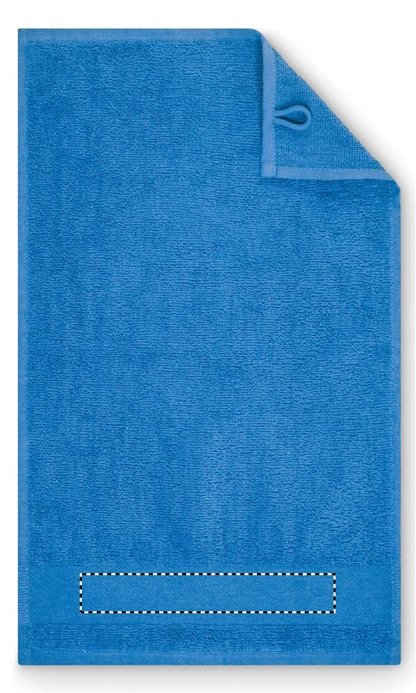 Bavlnený uterák ISLAND 30 – královská modř – tlačová plocha – STRIP EMBROIDERY