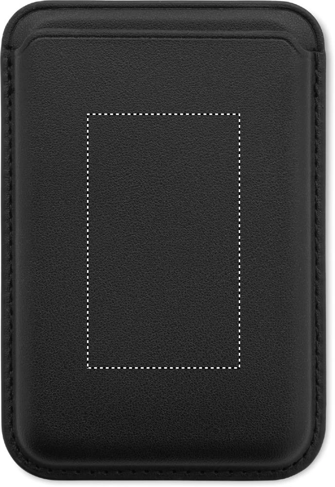 Magnetický držiak na karty KARTA – černá – tlačová plocha – Bok 1