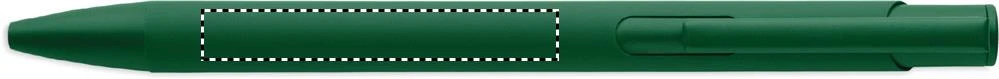 Guľôčkové pero ESCRI – zelená – tlačová plocha – IN LINE WITH CLIP