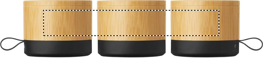 Bezdrôtový reproduktor 5.1 RECAR BAMBOO – barva dřeva – tlačová plocha – Dookola (rotačná sieťotlač)