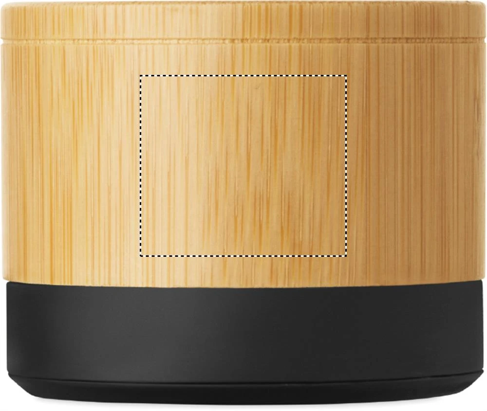 Bezdrôtový reproduktor 5.1 RECAR BAMBOO – barva dřeva – tlačová plocha – Bok 1