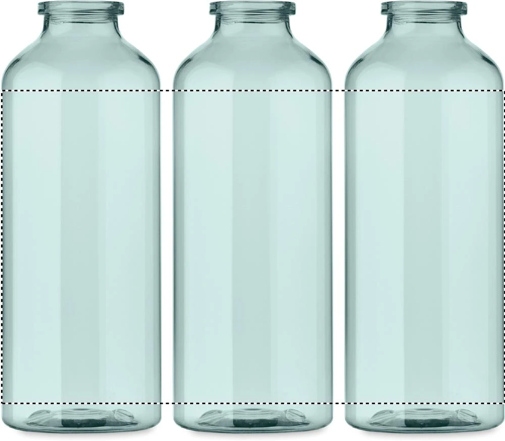 RPET fľaša MOSS 500 ml RE500 – mátově zelená – tlačová plocha – Dookola 360° – digitálna tlač