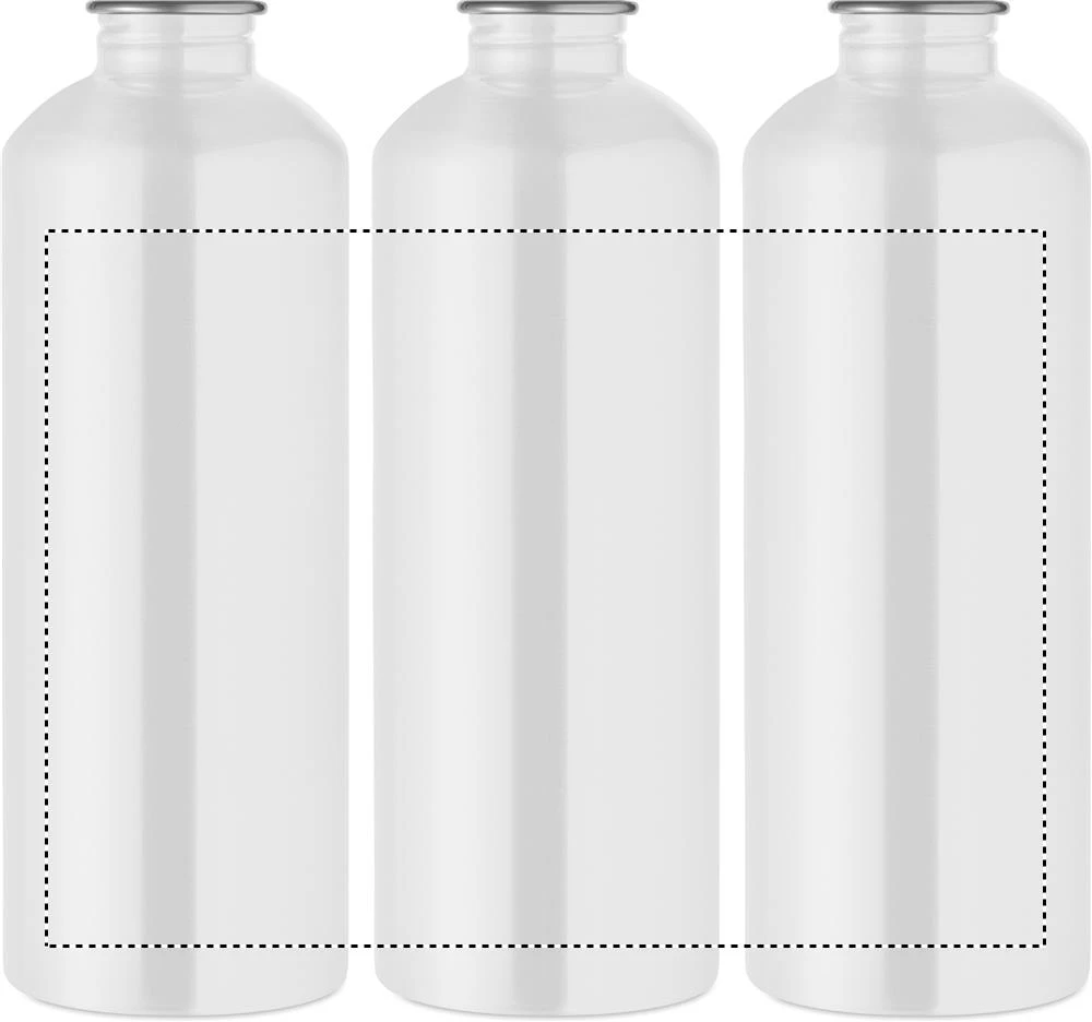 Jednostenná fľaša RE-ONE MOSS, 1000 ml – bílá – tlačová plocha – Sublimácia