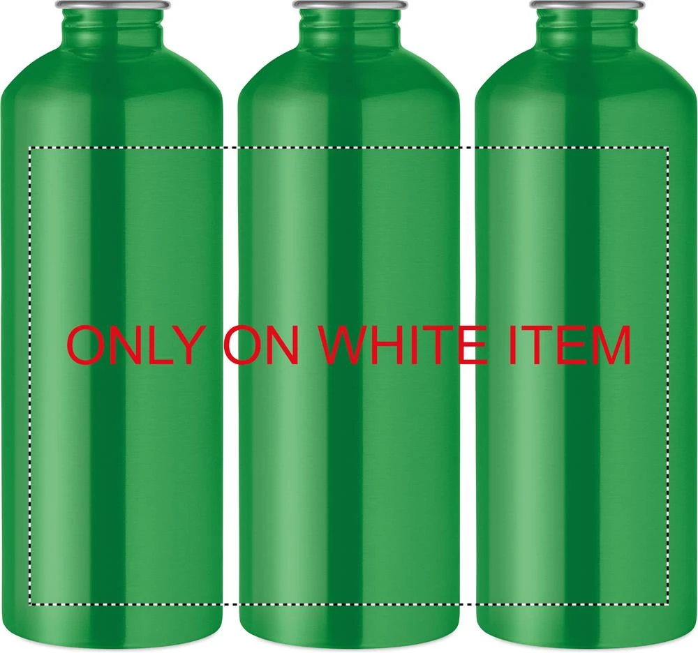 Jednostenná fľaša RE-ONE MOSS, 1000 ml – zelená – tlačová plocha – Sublimácia