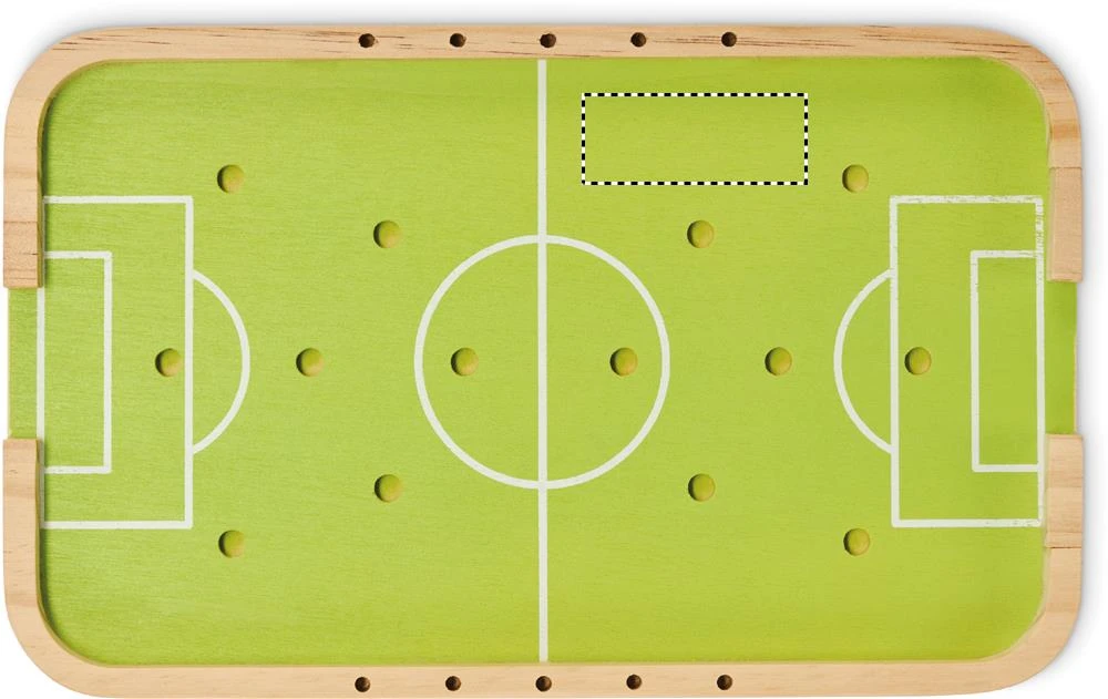 Drevená stolná hra futbal BOLIN – barva dřeva – tlačová plocha – FRONT SIDE 2