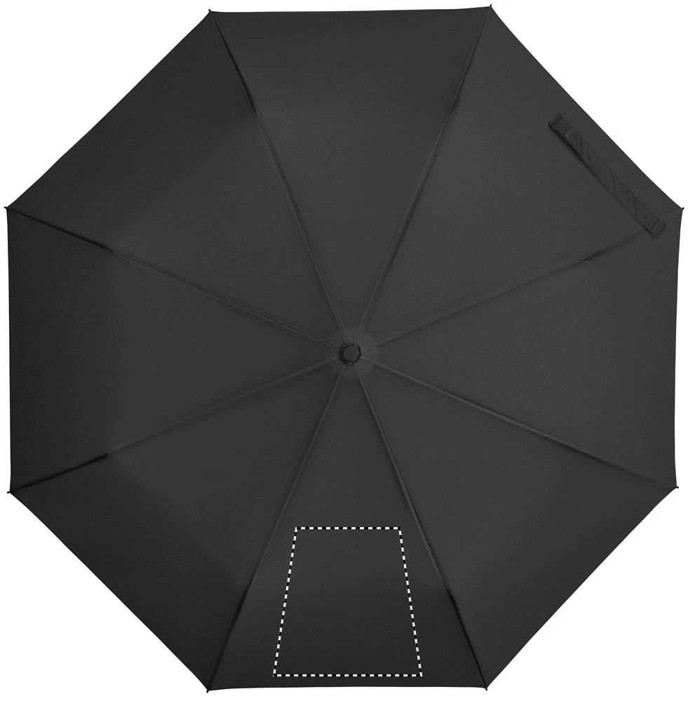 Darčeková súprava fľaše a dáždnika HITHERE – černá – tlačová plocha – UMBRELLA SEGMENT 1