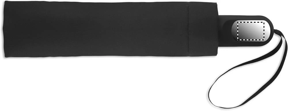 Darčeková súprava fľaše a dáždnika HITHERE – černá – tlačová plocha – UMBRELLA HANDLE