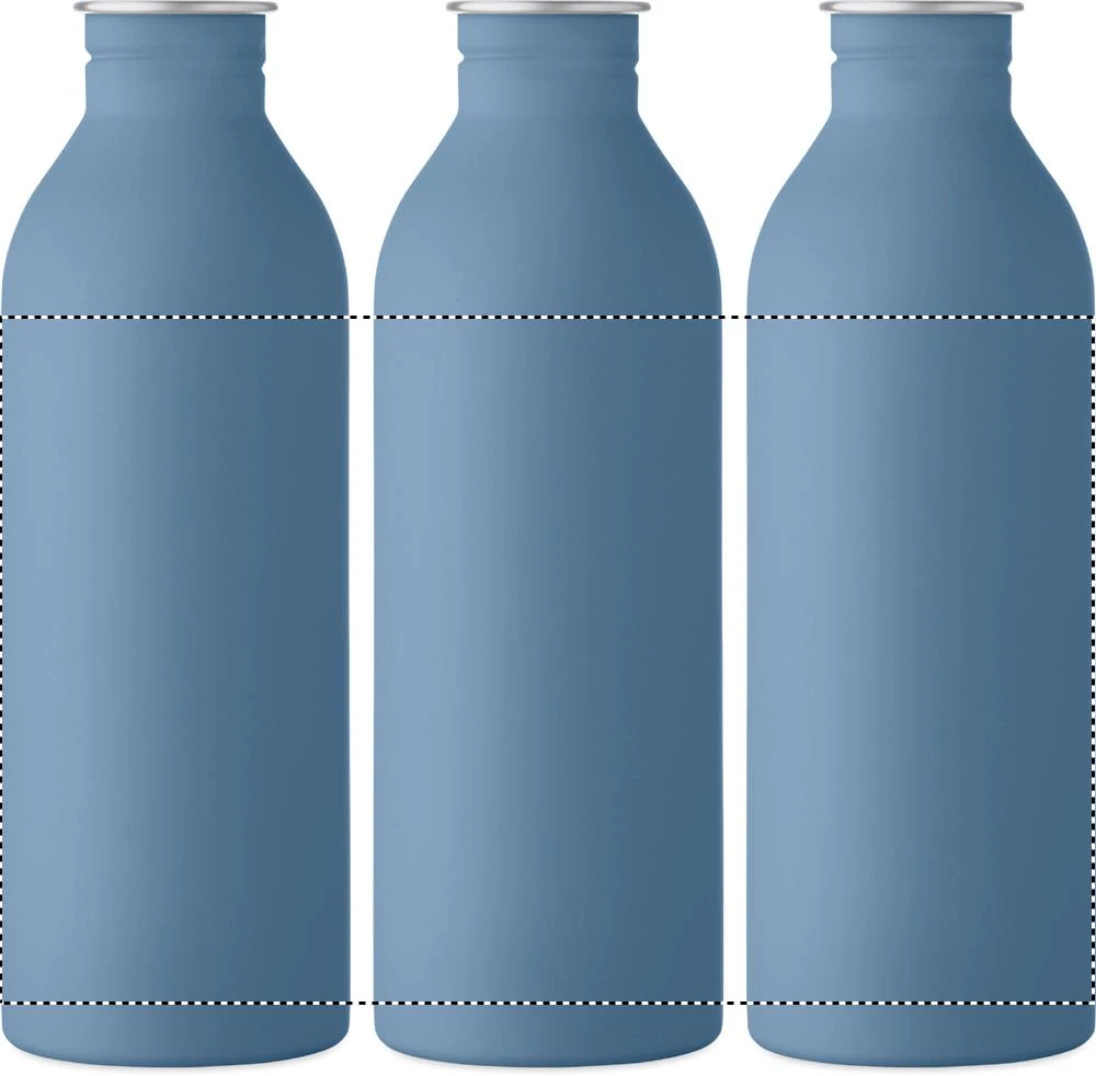 Jednostenná fľaša SVALUR 500 ml – petrolejová – tlačová plocha – Dookola 360°