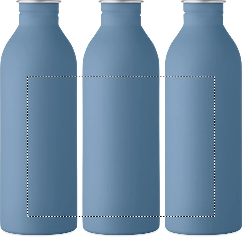 Jednostenná fľaša SVALUR 500 ml – petrolejová – tlačová plocha – Dookola (rotačná sieťotlač)