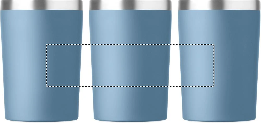 Termohrnček COZYCUP, 350 ml – petrolejová – tlačová plocha – Dookola (rotačná sieťotlač)