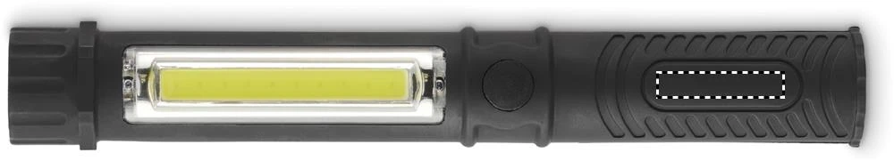 Magnetická LED baterka TAIER – černá – tlačová plocha – Bok 1