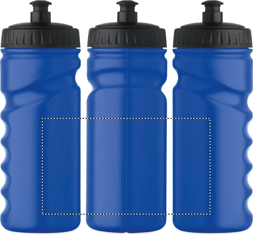 Športová fľaša 500 ml SPOT FRESH – modrá – tlačová plocha – Dookola (rotačná sieťotlač)