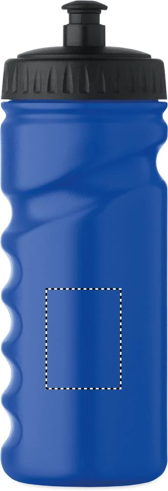 Športová fľaša 500 ml SPOT FRESH – modrá – tlačová plocha – Pre pravákov