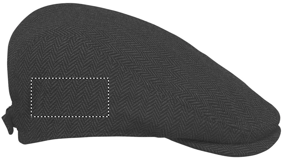 Šiltovka Newsboy 335g BLIND PEAK – černá – tlačová plocha – Pravý bok