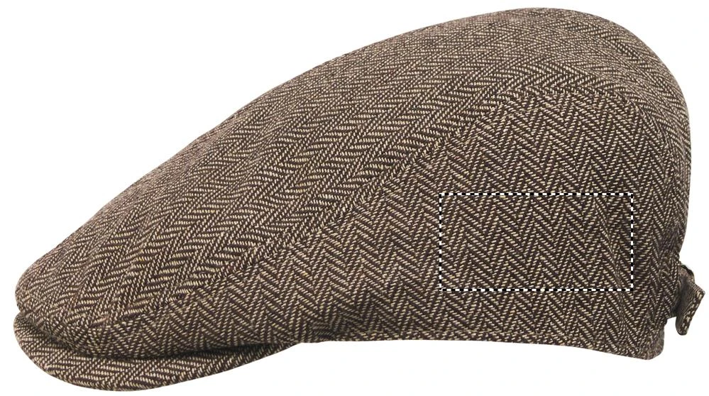 Šiltovka Newsboy 335g BLIND PEAK – khaki – tlačová plocha – Ľavý bok