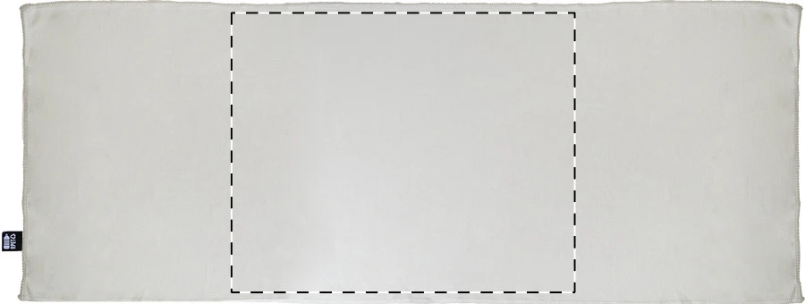 Endure uterák z RPET – white – tlačová plocha – Stred