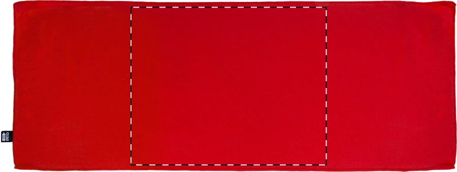 Endure uterák z RPET – red – tlačová plocha – Stred