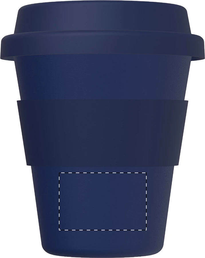 Grappulu cestovný kelímok – dark blue – tlačová plocha – Predná strana