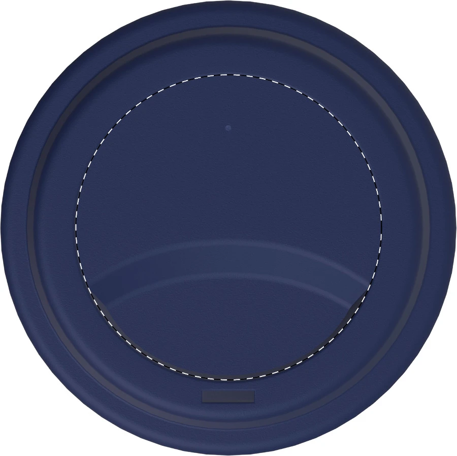 Grappulu cestovný kelímok – dark blue – tlačová plocha – Vrchná časť