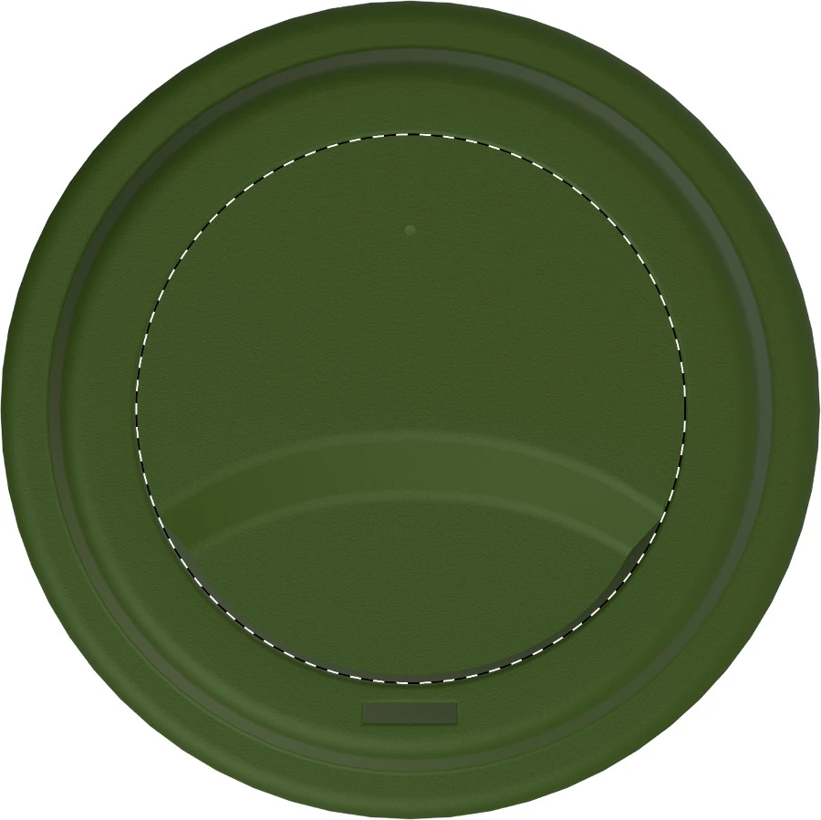 Grappulu cestovný kelímok – green – tlačová plocha – Vrchná časť