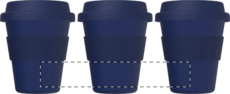 Grappulu cestovný kelímok – dark blue – tlačová plocha – Celoplošná potlač – rotačná sieťotlač