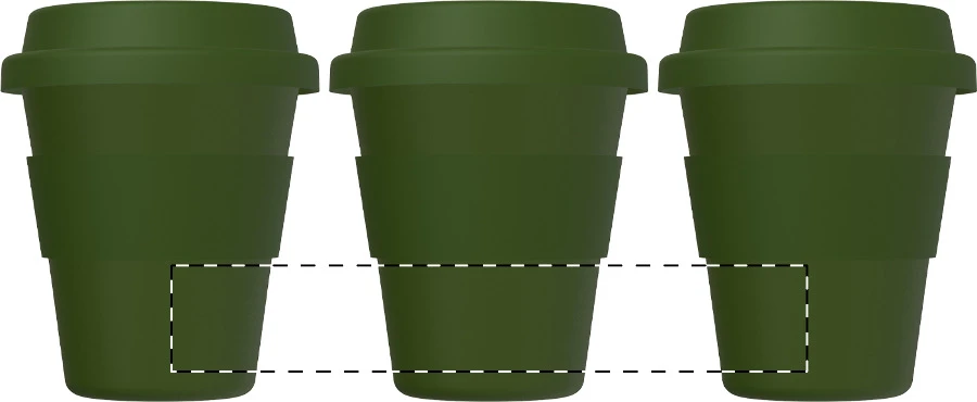 Grappulu cestovný kelímok – green – tlačová plocha – Celoplošná potlač – rotačná sieťotlač