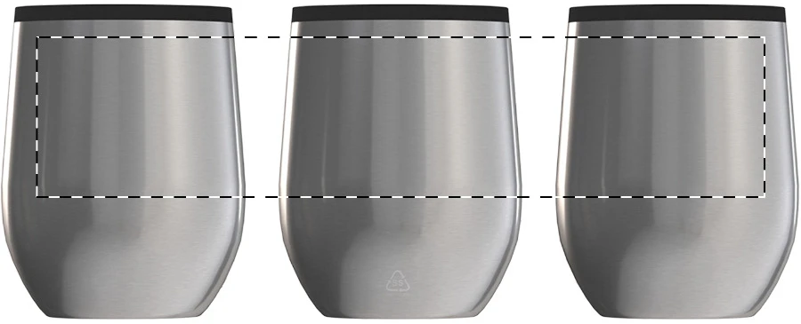 Poppy RSS termo hrnček – silver – tlačová plocha – Obal