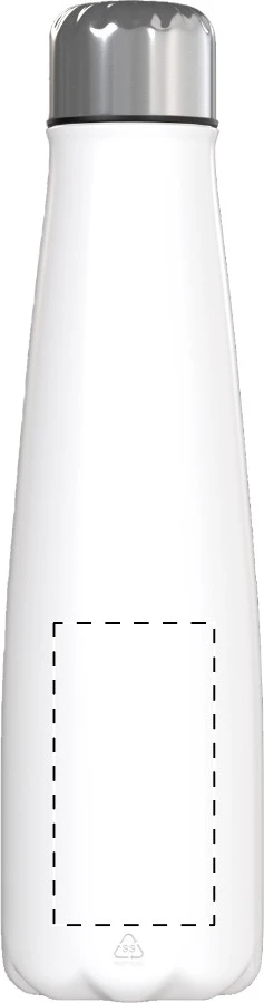 Namcha RSS fľaša – white – tlačová plocha – Predná strana
