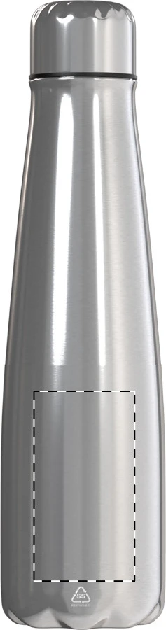 Namcha RSS fľaša – silver – tlačová plocha – Predná strana