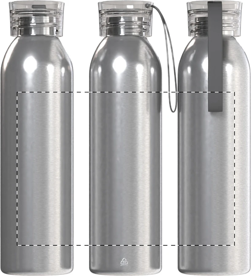 Resip Inox fľaša RSS – silver – tlačová plocha – Obal