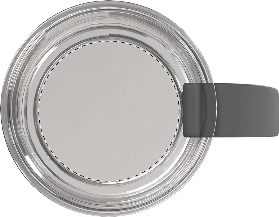 Resip Inox fľaša RSS – silver – tlačová plocha – Čiapka