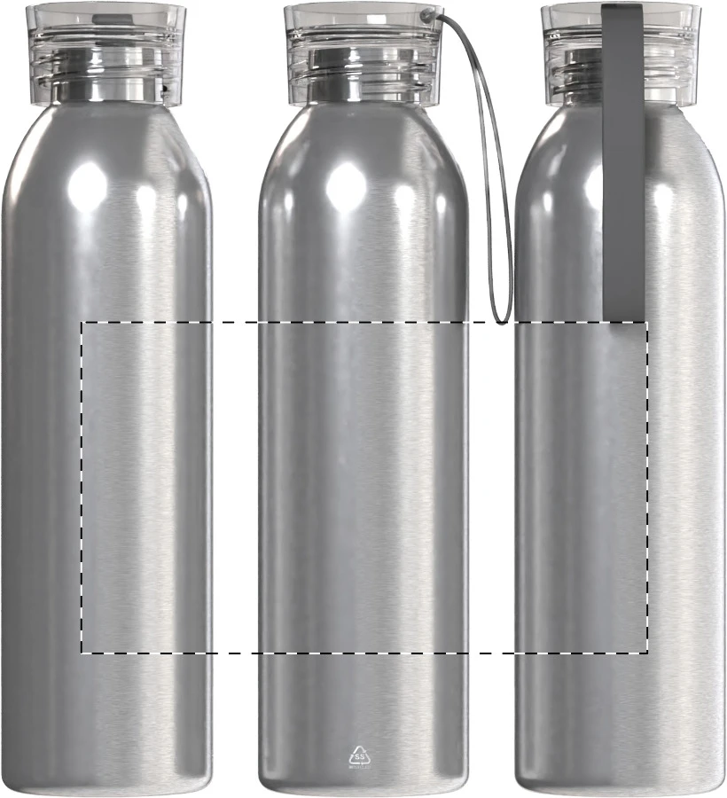 Resip Inox fľaša RSS – silver – tlačová plocha – Celoplošná potlač – rotačná sieťotlač