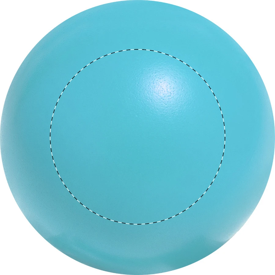 Relixa Mini antistresová loptička – light blue – tlačová plocha – Zadná strana
