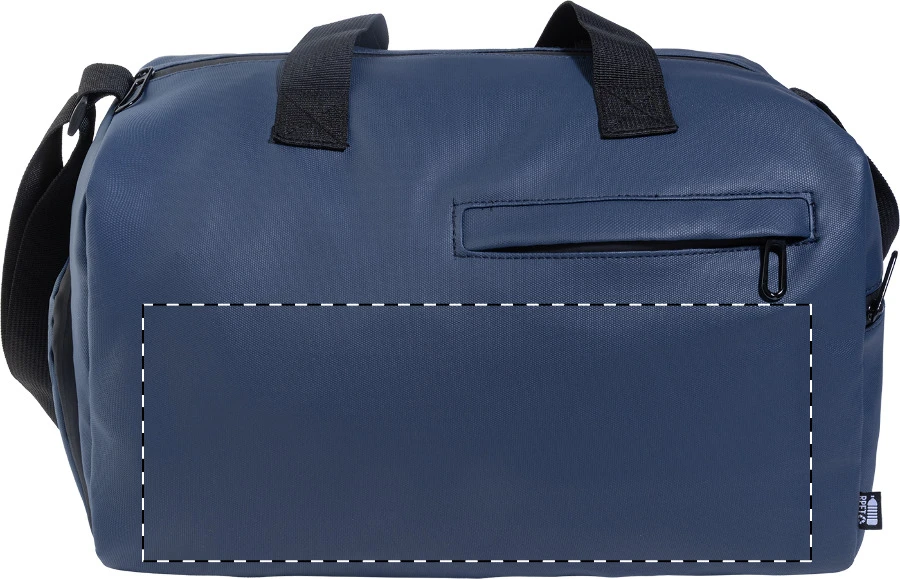 Padilla RPET športová taška – dark blue – tlačová plocha – Predná strana