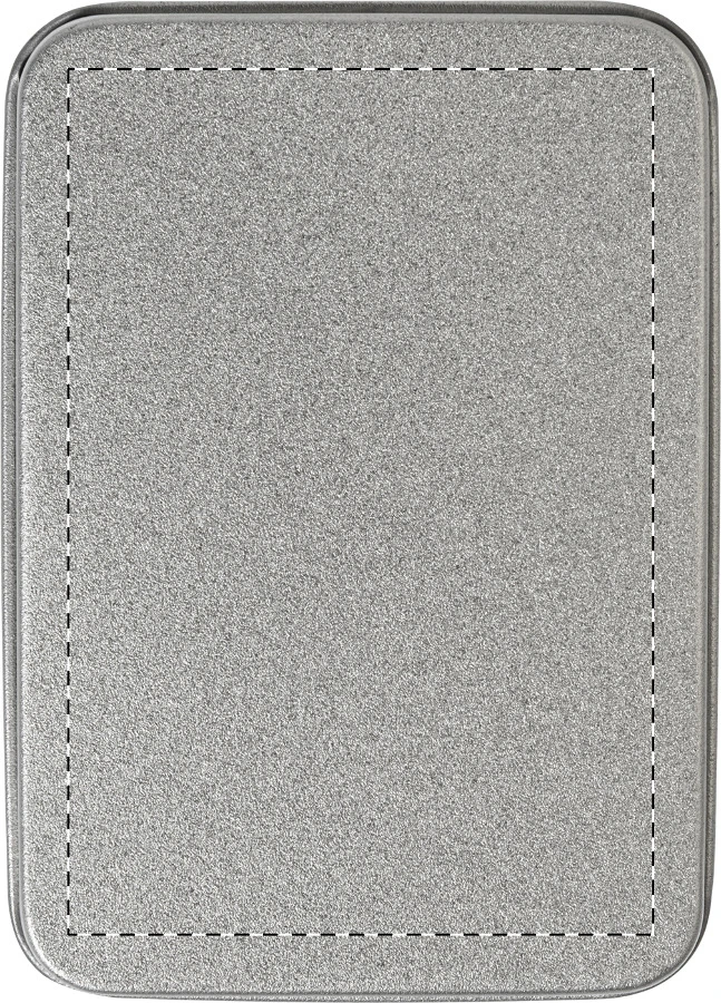 Spades hracie karty – silver – tlačová plocha – Horná časť krabice