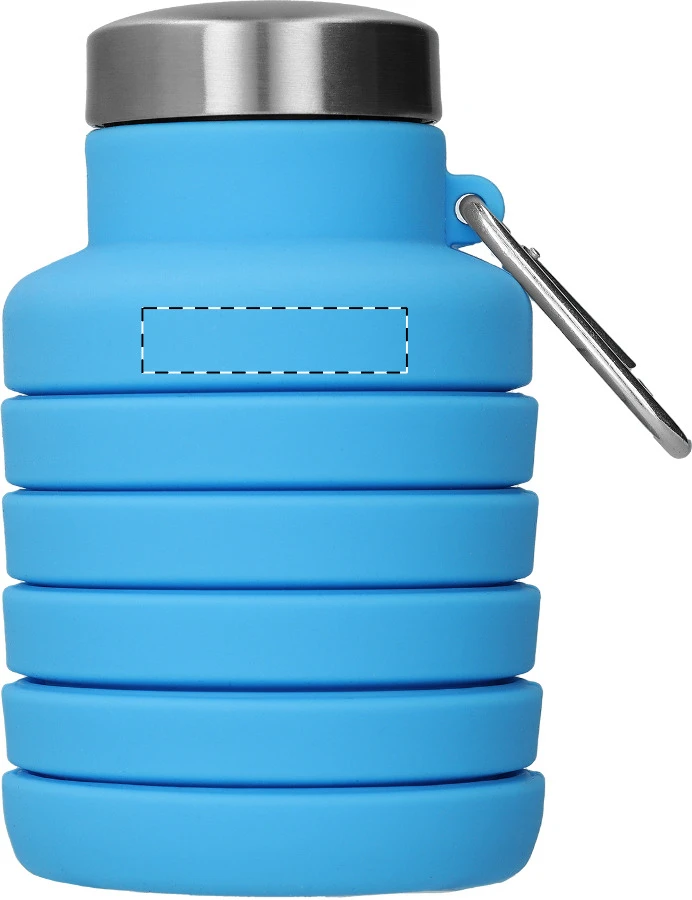 Colsip skladacia fľaša – blue – tlačová plocha – Predná strana - vrchná časť