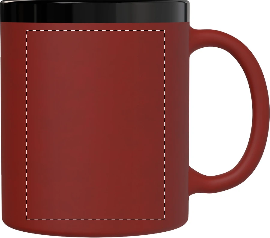 Kovary hrnček – red – tlačová plocha – Pravák