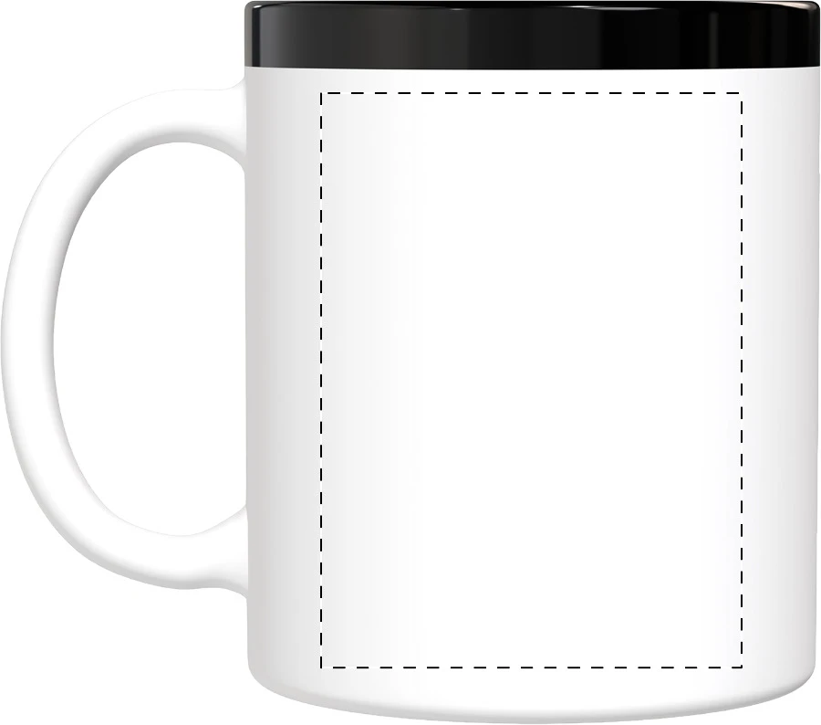 Kovary hrnček – white – tlačová plocha – Ľavák