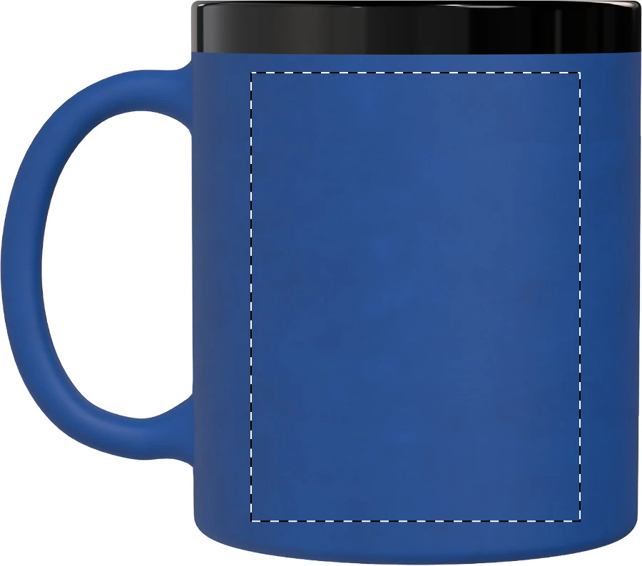 Kovary hrnček – blue – tlačová plocha – Ľavák